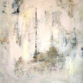 Acrylfarbe, Tusche, Sand auf Spanplatte (120x100)